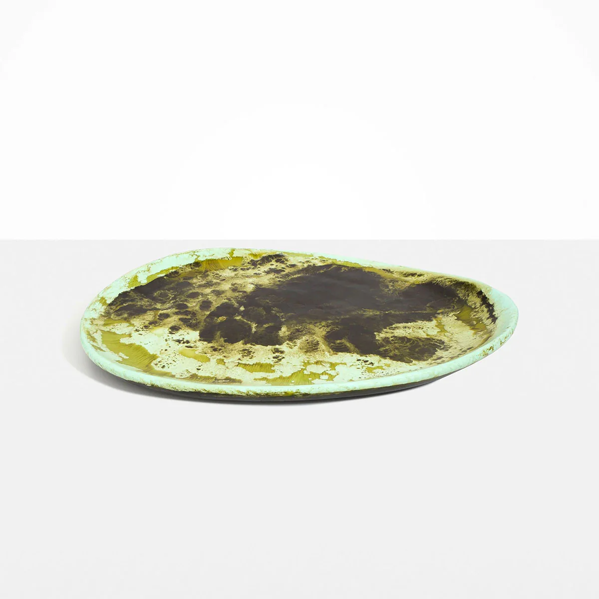 Pebble Platter Malachite - Dinosaur Designs