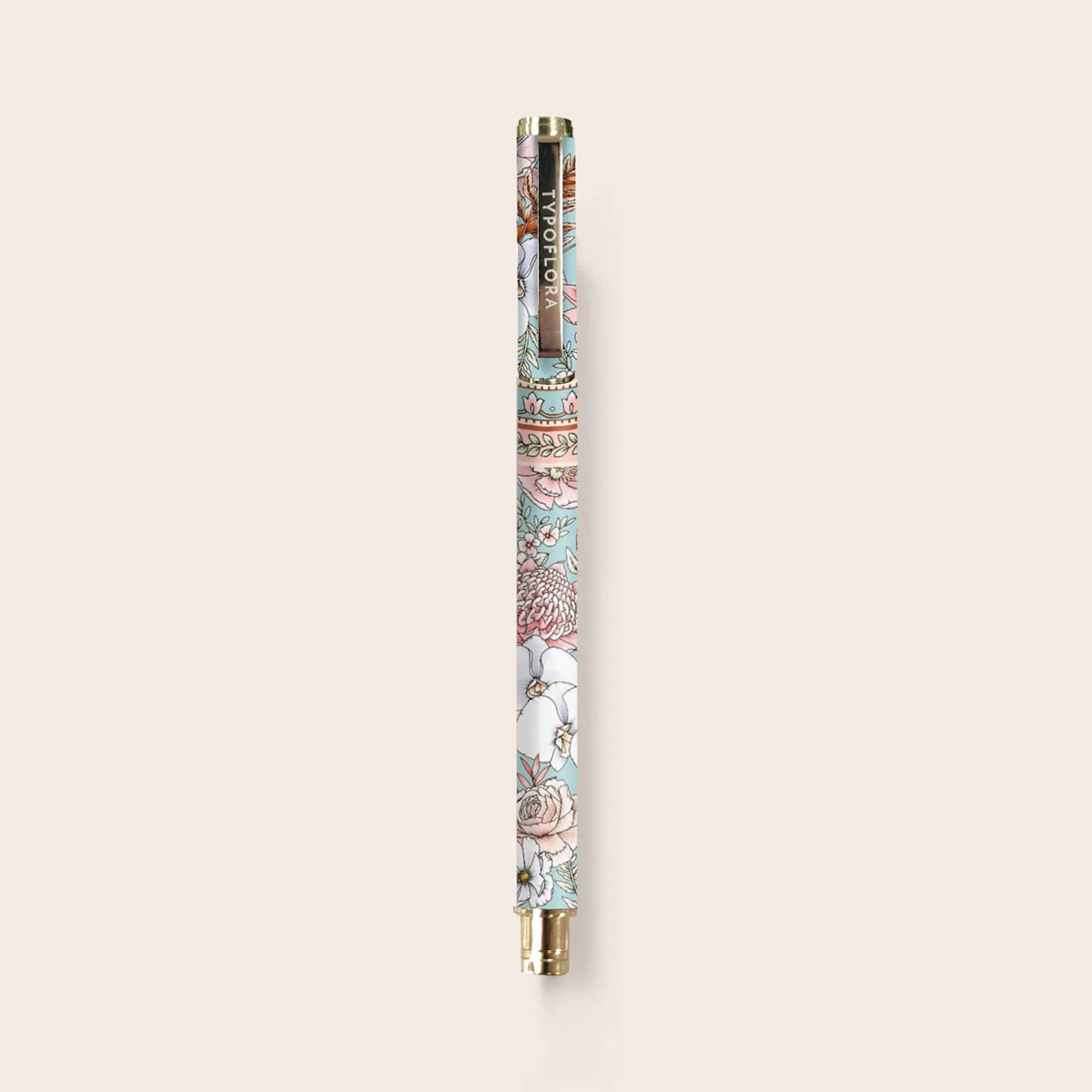 Pen Rollerball Bouquet in Soft Blue - Typoflora