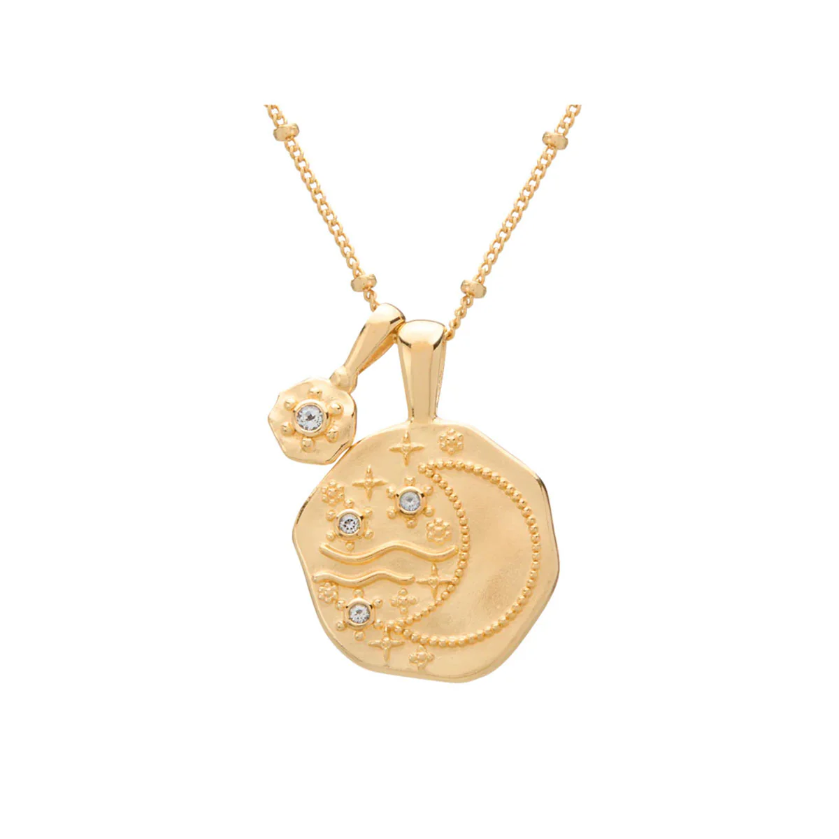 Pendant Daisy Hill Night Sky 18KT Yellow Gold Plated - Murkani