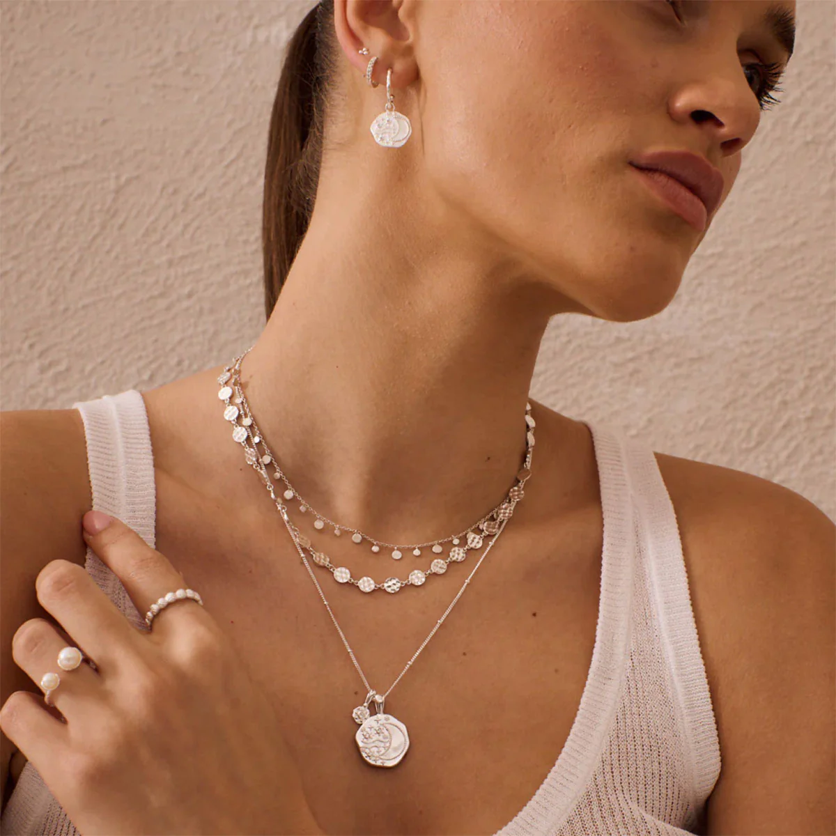 Pendant Daisy Hill Night Sky Sterling Silver - Murkani - Image 2