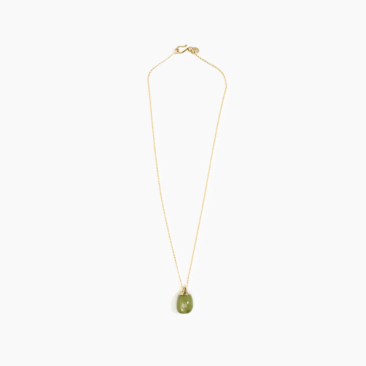 Pendant River Rock Small Olive - Dinosaur Designs
