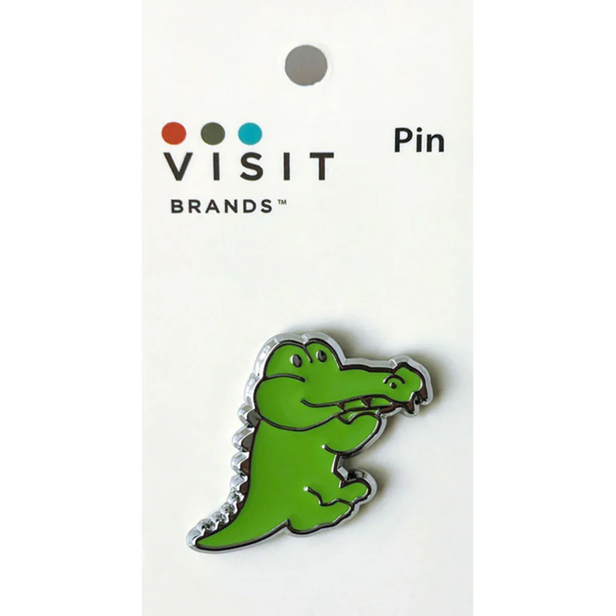 Pin Crocodile Chrome - Visit Brands