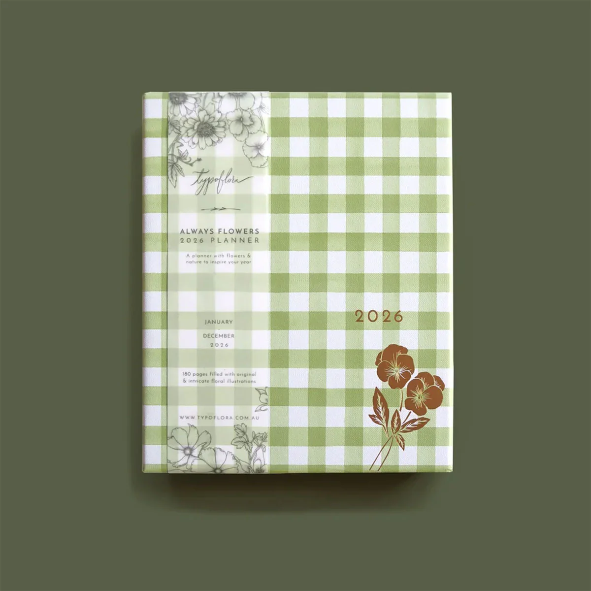 Planner 2026 Sage - Typoflora