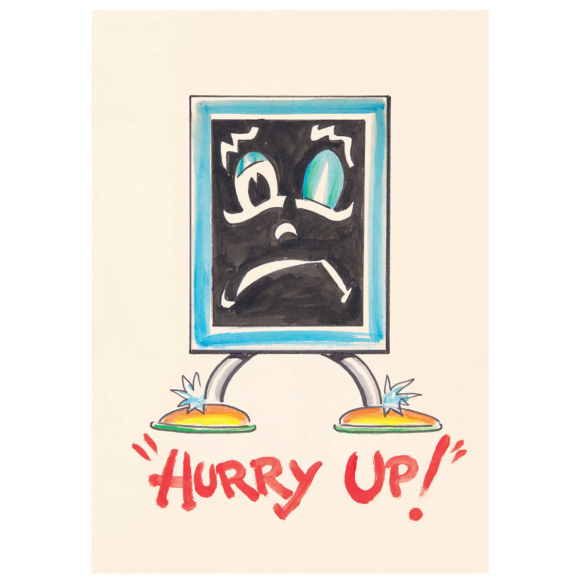 Postcard Blackboard Illustration