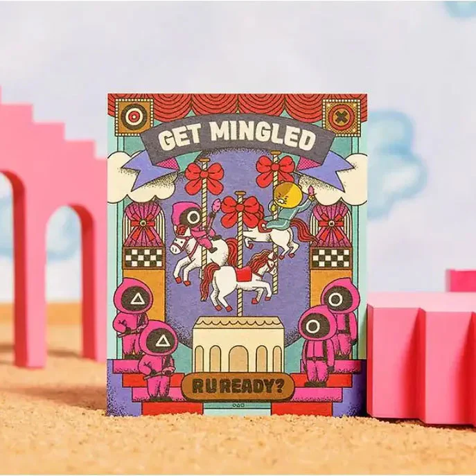 Postcard Player Netflix Squid Game x Kakao friends Choonsik - Kakao Corporation