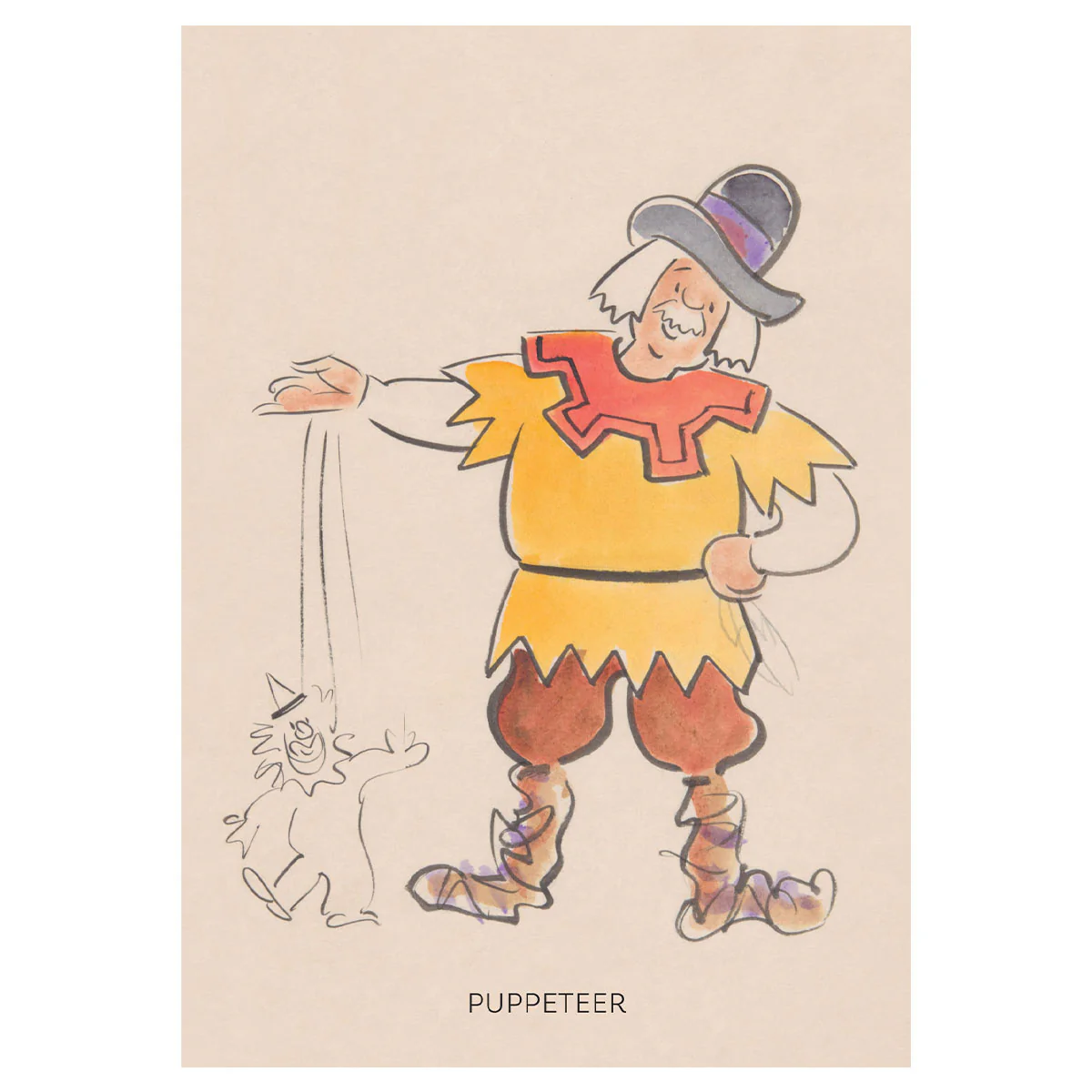 Postcard 'Puppeteer'