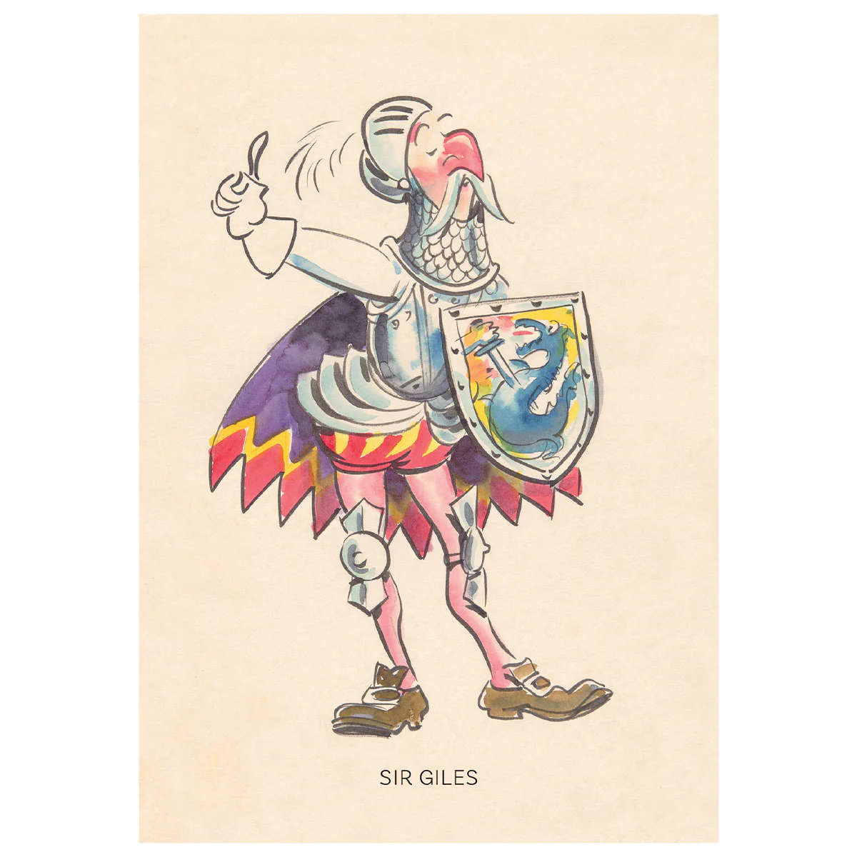 Postcard 'Sir Giles'