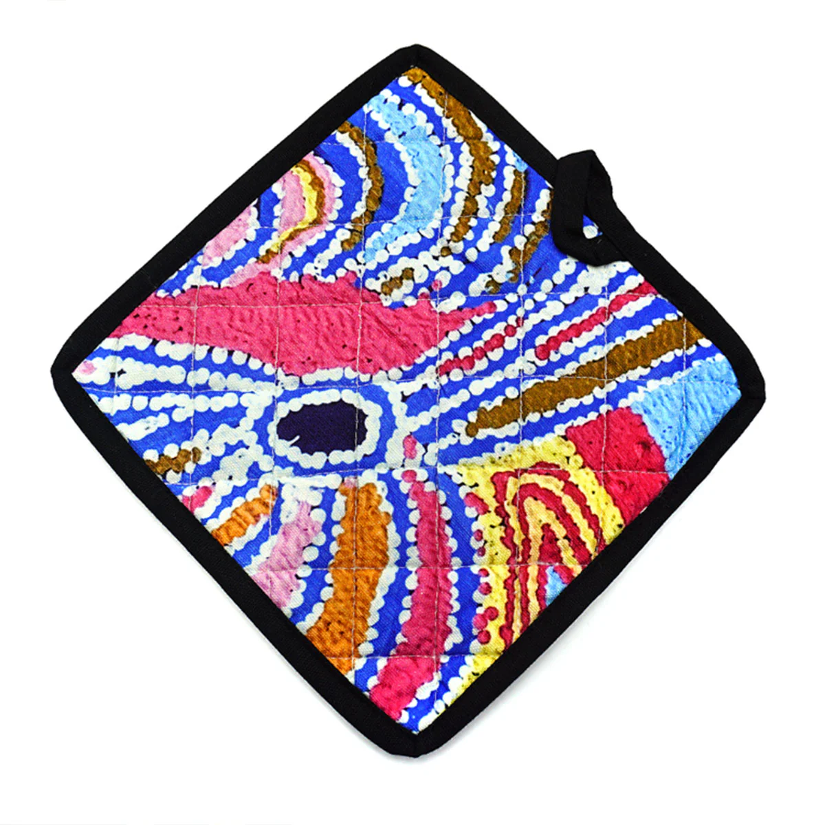 Pot Holder Cotton Dig Print Liddy Napanangka Walker - Better World Arts