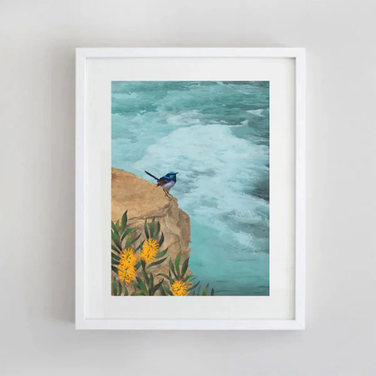 Print A3 Cliff Ocean Sounds - La Source