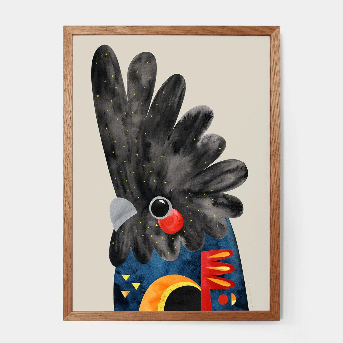 Print Red Tailed Black Cockatoo A4 - Pete Cromer