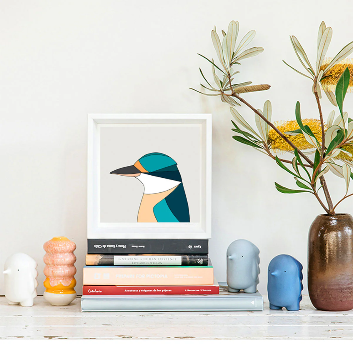 Print Sacred Kingfisher 21x21cm - Eggpicnic - Image 2