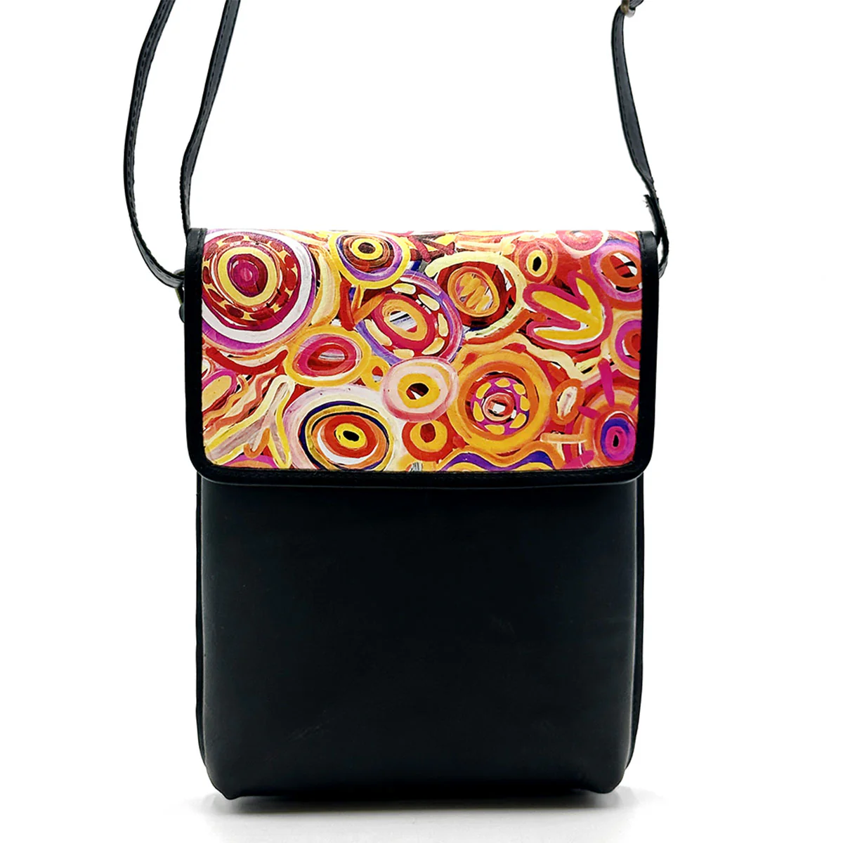 Printed Leather Sling Bag Cedric Varcoe BCVA714PLS - Better World Arts