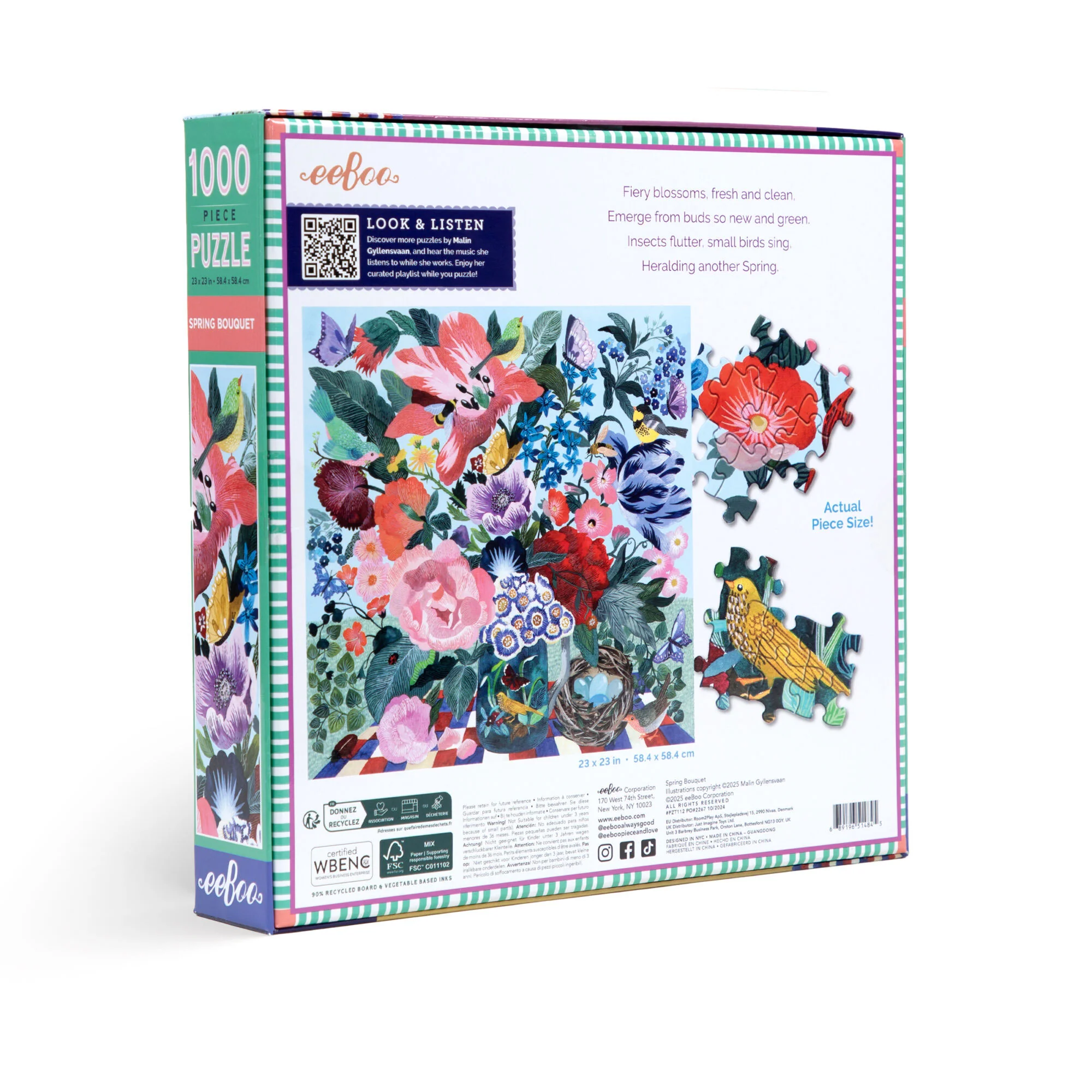Puzzle 1000 Piece Spring Bouquet - Bobangles - Image 2