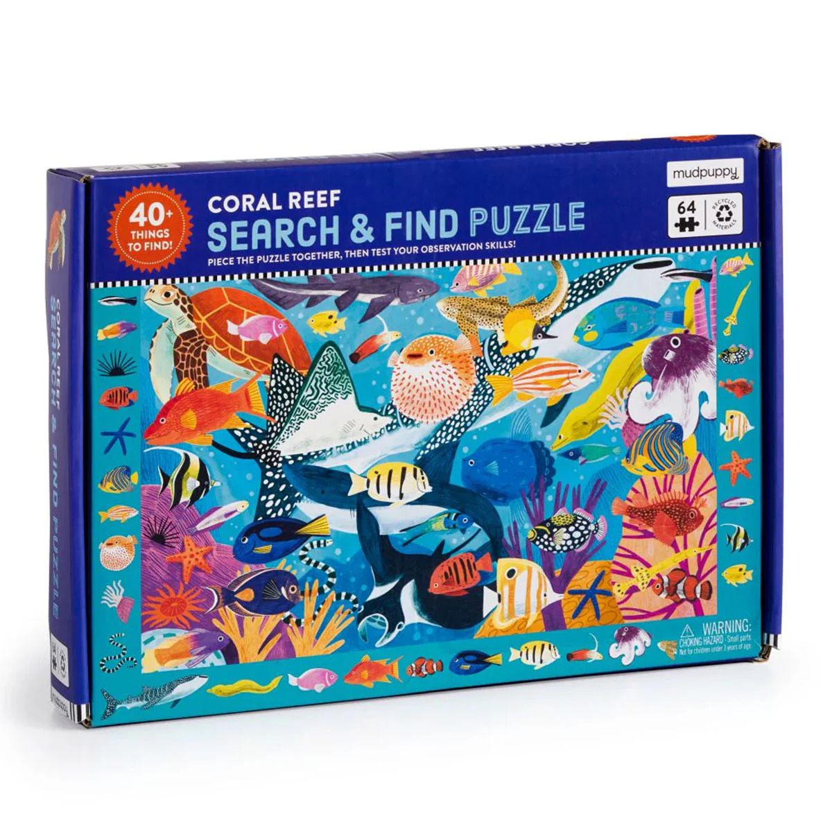Puzzle 64 Piece Search and Find Coral Reef