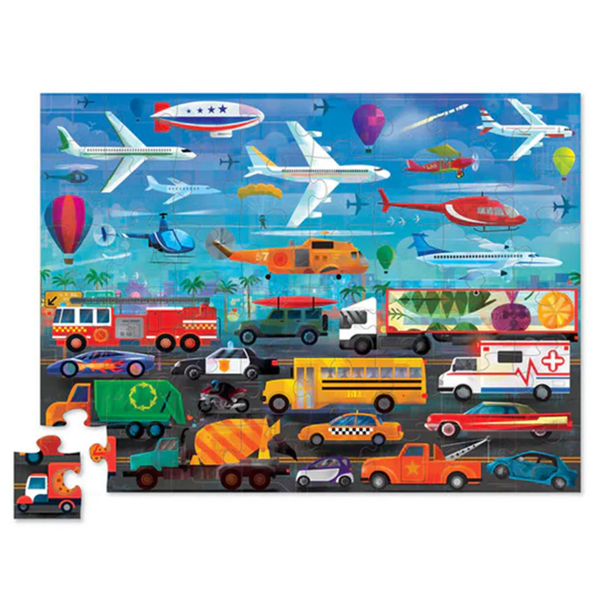 Puzzle Things That Go Above and Below 48pc - Crocodile Creek - Image 2