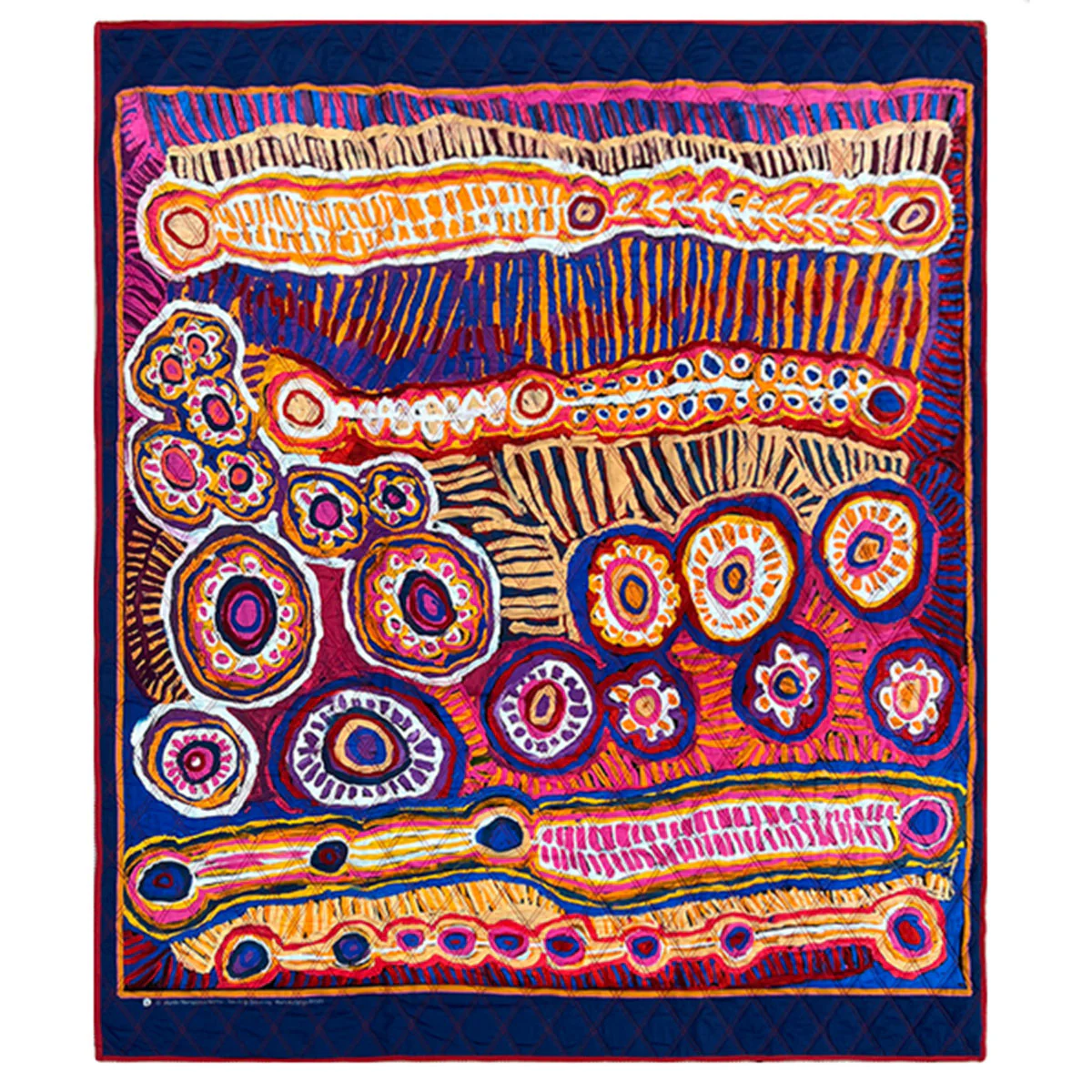 Quilted Blanket Large Murdie Nampijinpa Morris - Better World Arts - Image 2