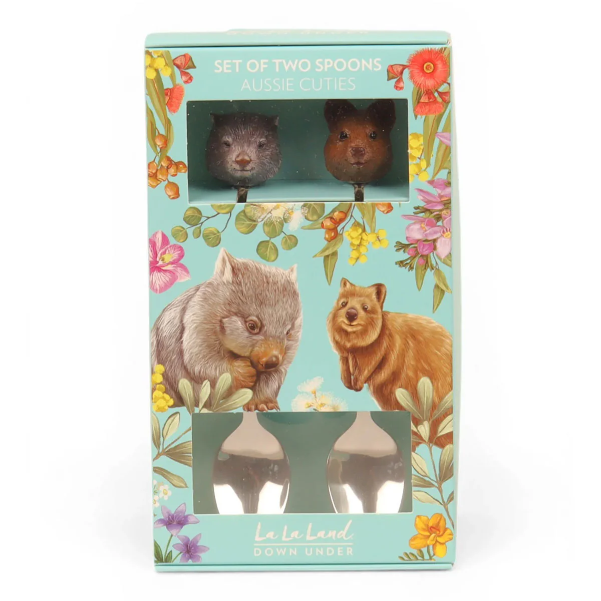 Resin Spoons Aussie Cuties Wombat & Quokka - Image 2