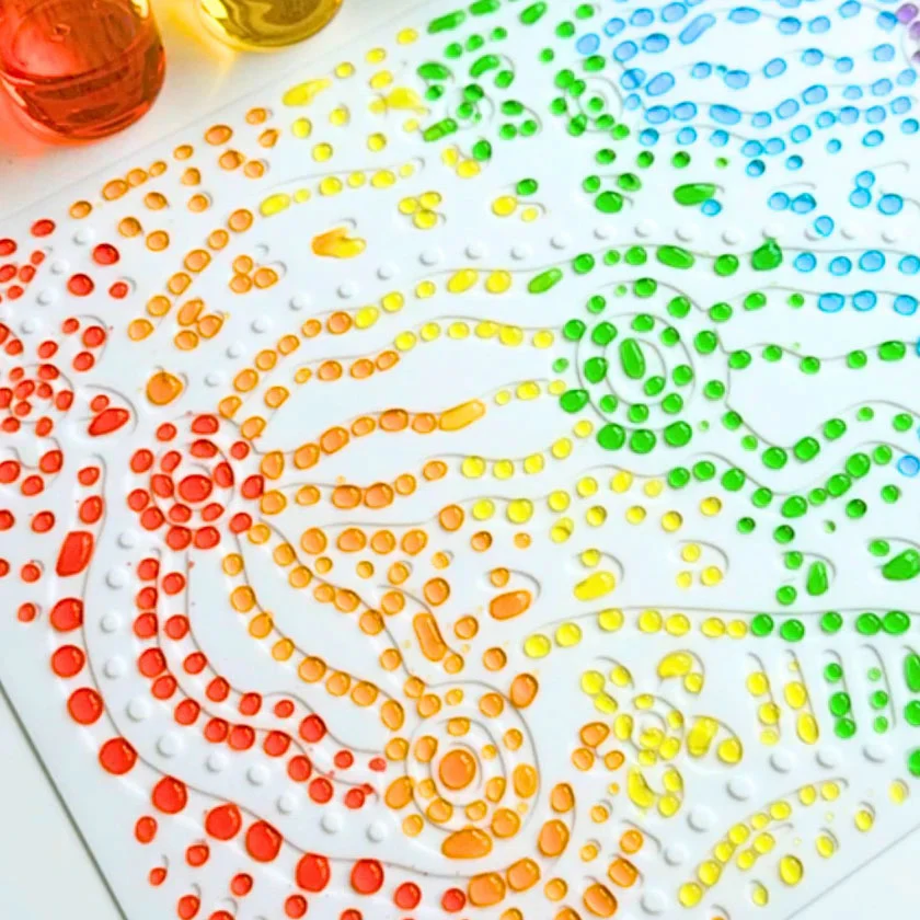 Reusable Silicone Sensory Mat Whispering Waters - Hey Doodle - Image 2