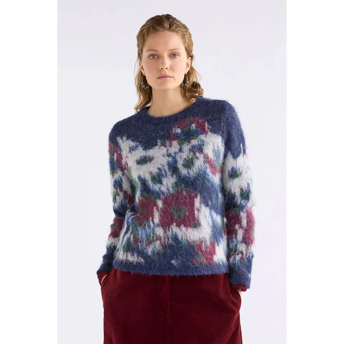 Rhoda Sweater Black/Creame Multi - Image 2