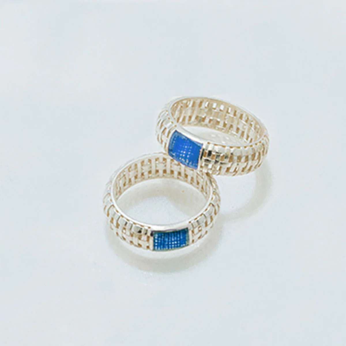 Ring Hansan Mosi Texture Blue - Orbis