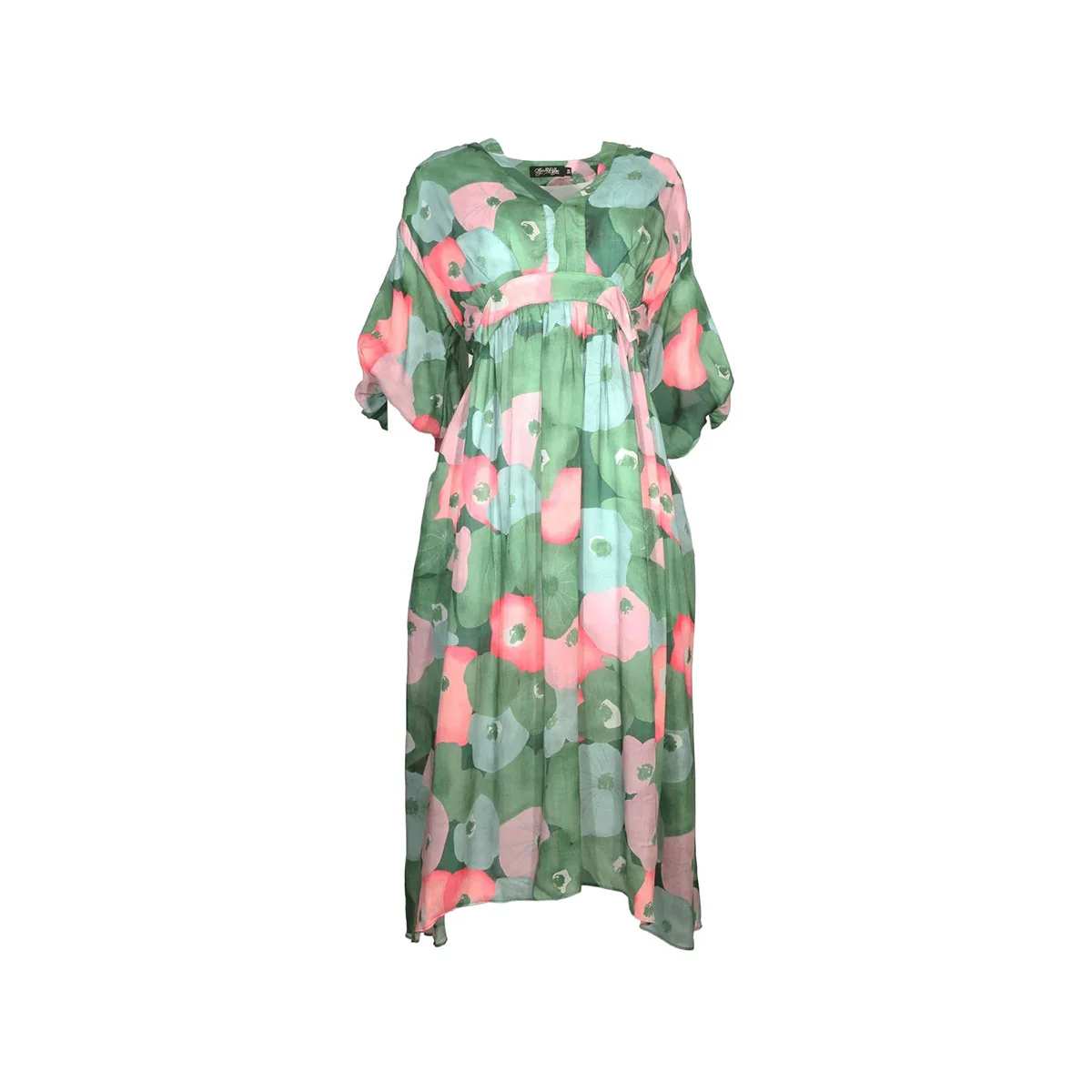 Robe Zahara Green Tencel Voile - Olga de Polga
