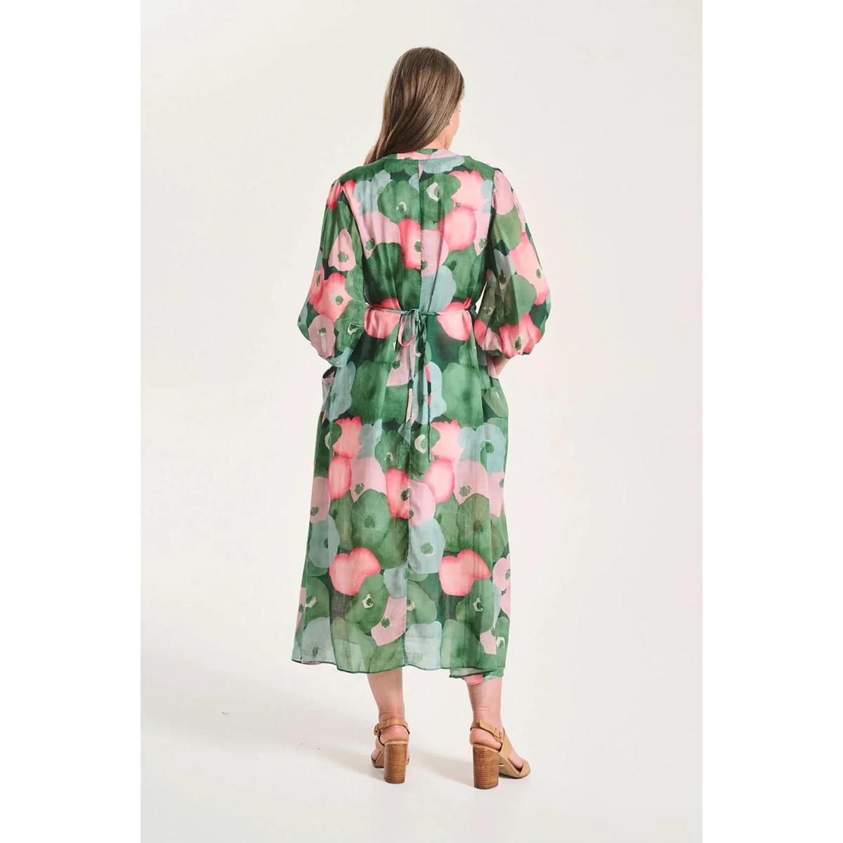 Robe Zahara Green Tencel Voile - Olga de Polga - Image 3