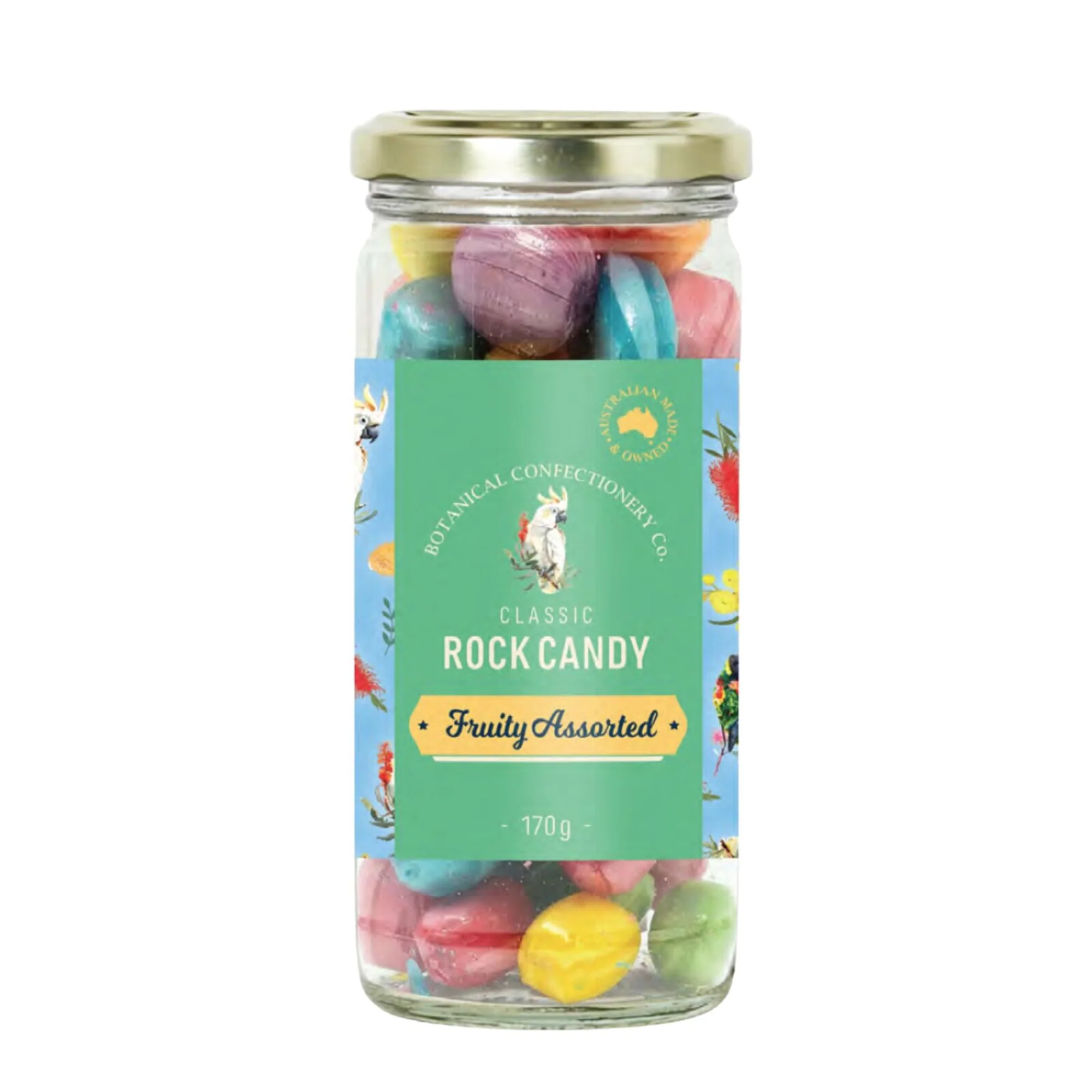 Rock Candy Fruity Assorted 170g - Gourmet Brands