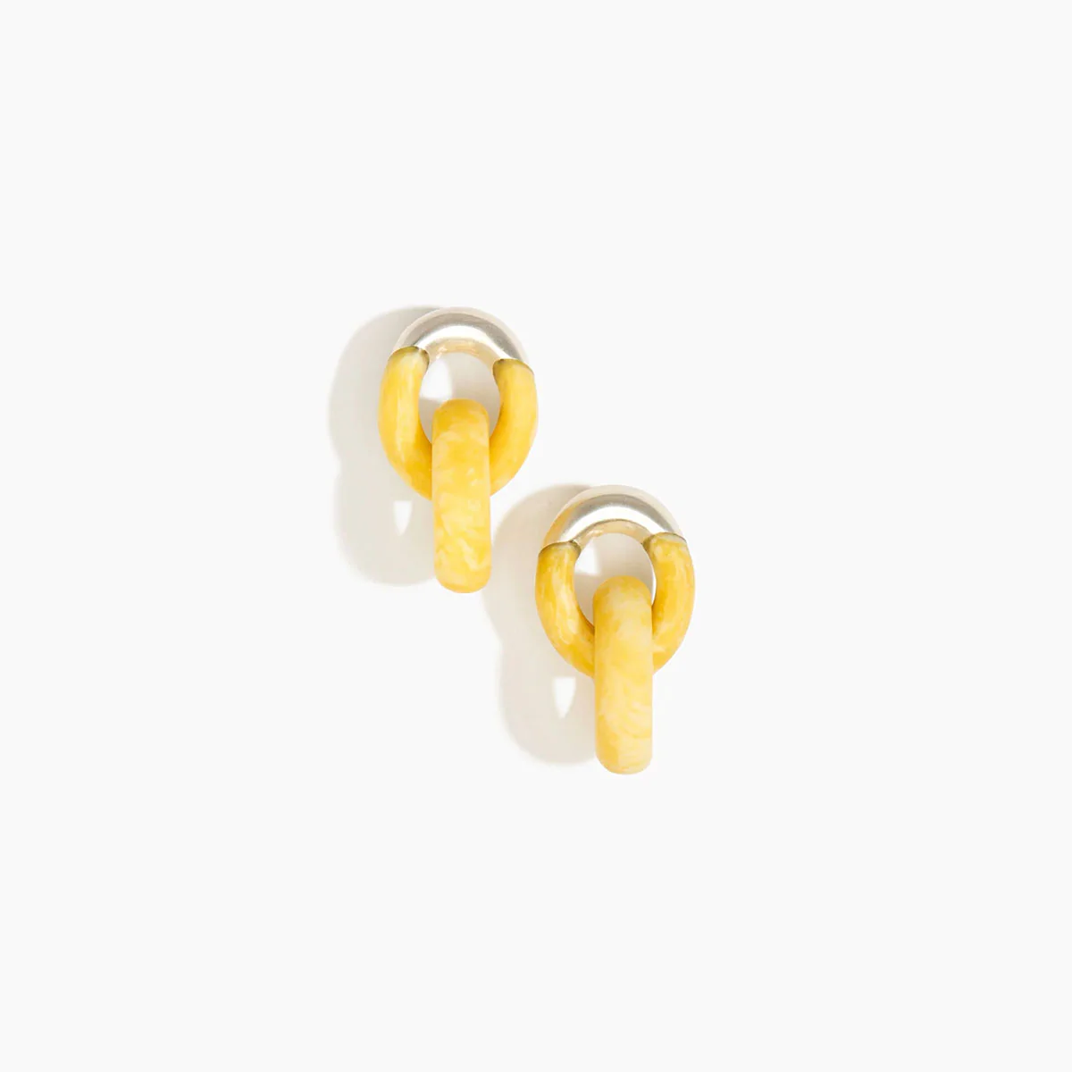 Rock Chain Earrings Small Daisy - Dinosaur Design