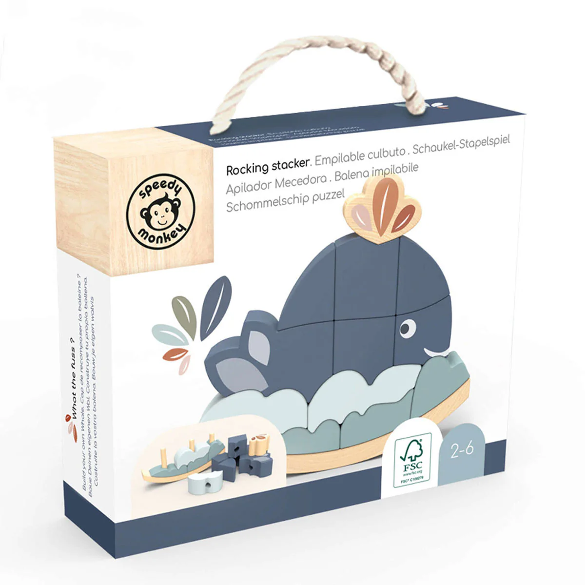 Rocking Stacker Whale - Image 3