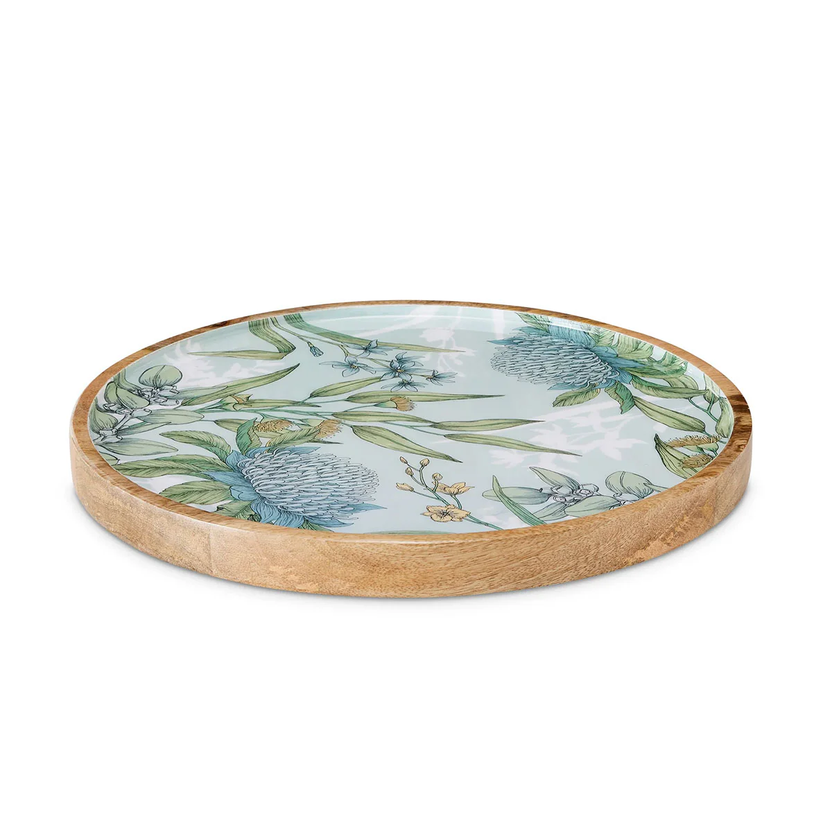 Round Platter Glenelg Neutral  - Madras Link