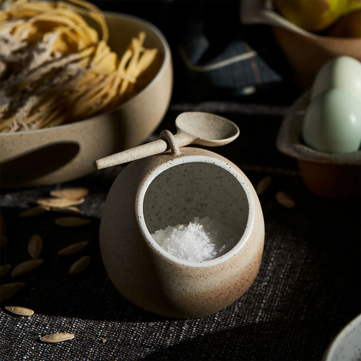 Salt Pig with Spoon - Image 2