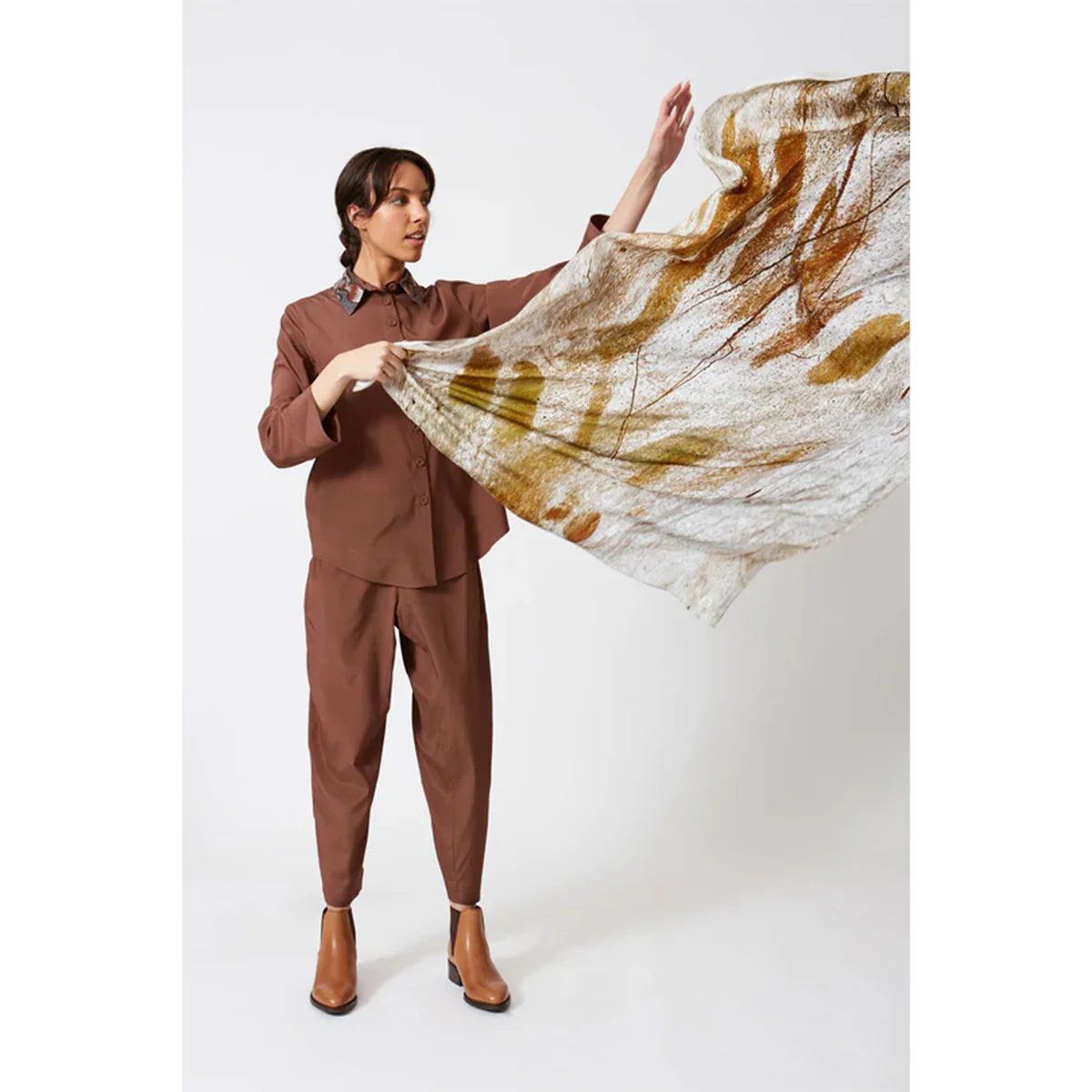 Scarf Ghost Gum Silk Scarf 180cm x 100cm - Ngali