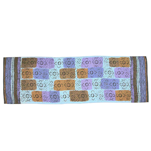 Scarf Judy Martin Flower Blossoms Blue - Outstations - Image 2