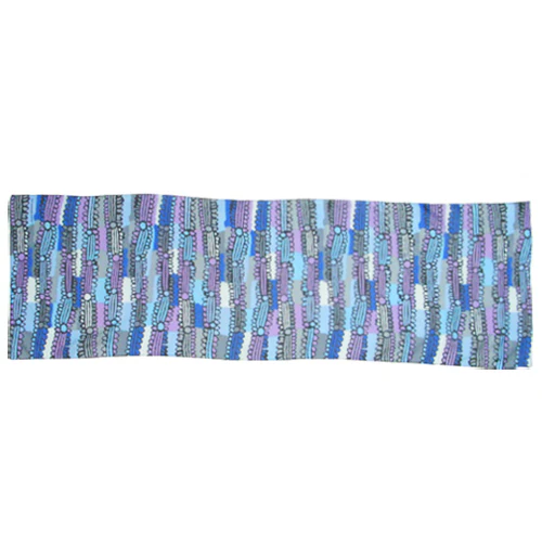 Scarf Judy Martin Patchwork Blue - Outstations - Image 2