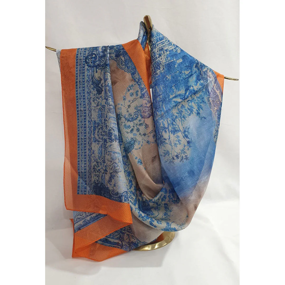 Scarf Long Bellatia Blue - Leemisun Textile Art Co