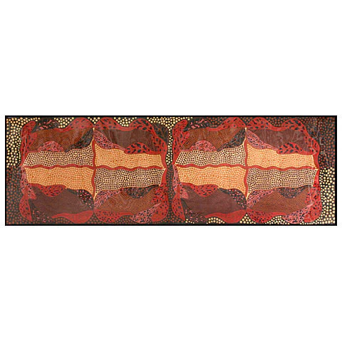 Scarf Norman Cox Bush Leaves Brown - Outstations - Image 2