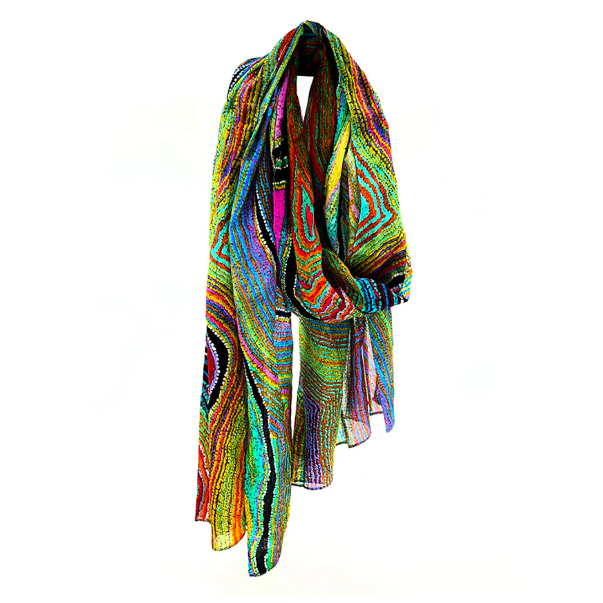 Scarf Organic Cotton Liddy Napanangka Walker LWA624 - Better World Arts