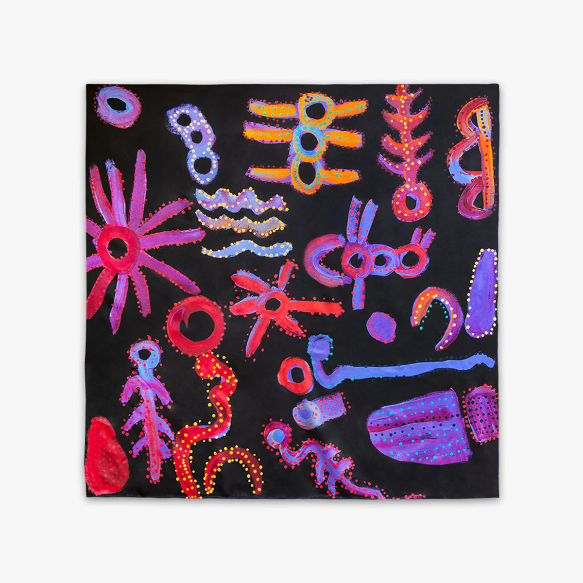 Scarf Silk Bush Trip by Cassaria Young Hogan - One of Twelve