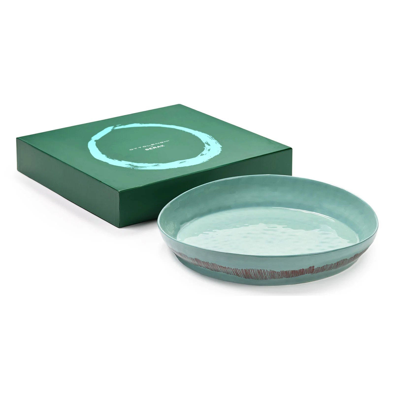 Serving Bowl M Azure with Red Stripes FEAST Ottolenghi - Gourmet Brands - Image 2