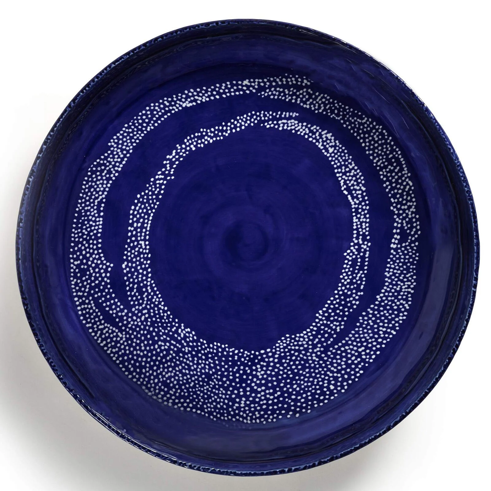 Serving Bowl M Blue with White Dots FEAST Ottolenghi - Gourmet Brands