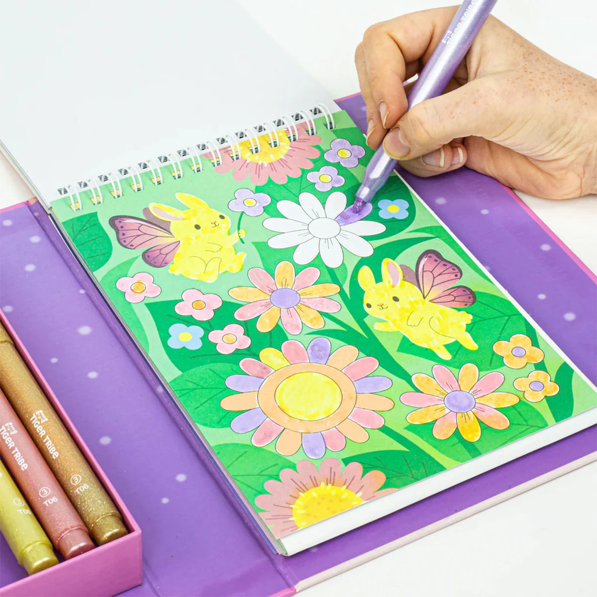 Shimmer Colouring Set Little Fairy Land - Tiger Tribe - Image 2
