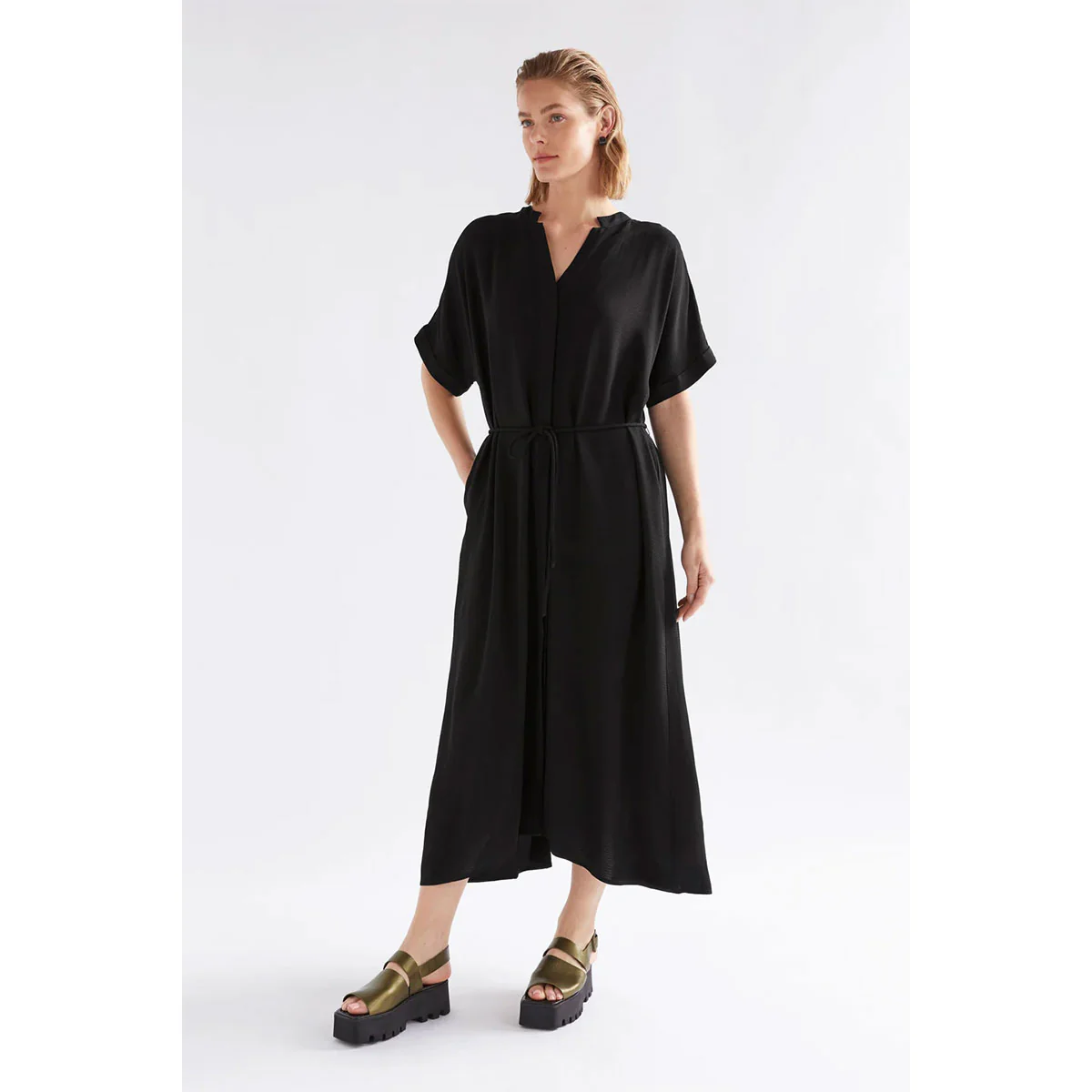 Shirt Dress Omia Black - Elk - Image 2