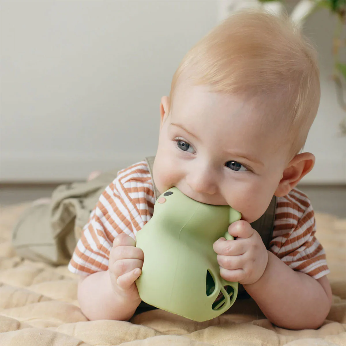 Silicone Rattle Dinosaur - Tiger Tribe - Image 2