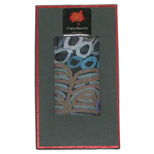 Silk Scarf Betty Long Purple/Green - Utopia