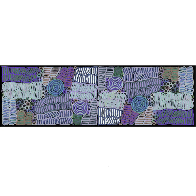 Silk Scarf Betty Long Purple/Green - Utopia - Image 2