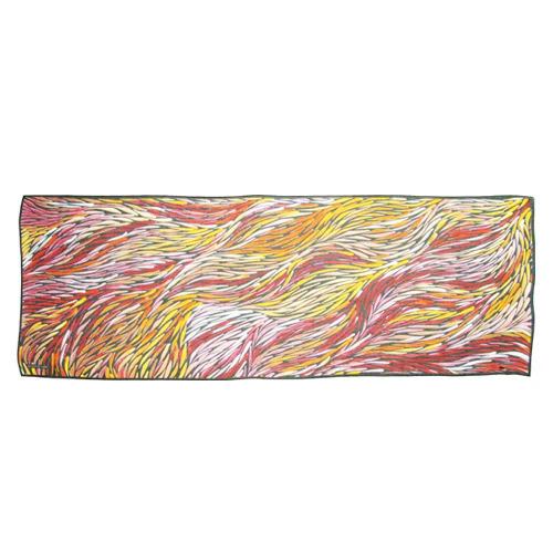 Silk Scarf Jeannie Petyarre Orange - Utopia - Image 2