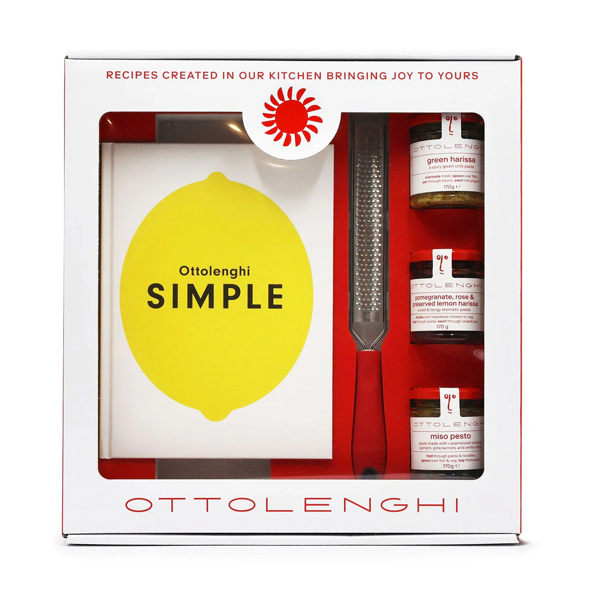 Simple Book, Grater & Pantry Gift Set 510g Ottolenghi - Gourmet Brands
