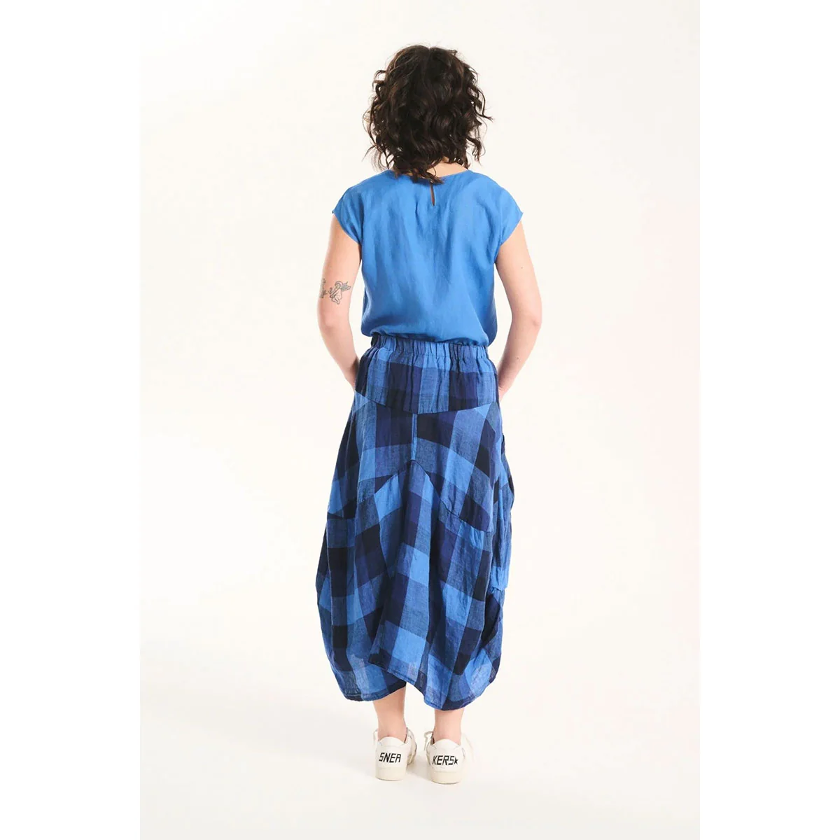 Skirt Milwaukee Amstel Blue Linen - Olga de Polga - Image 3