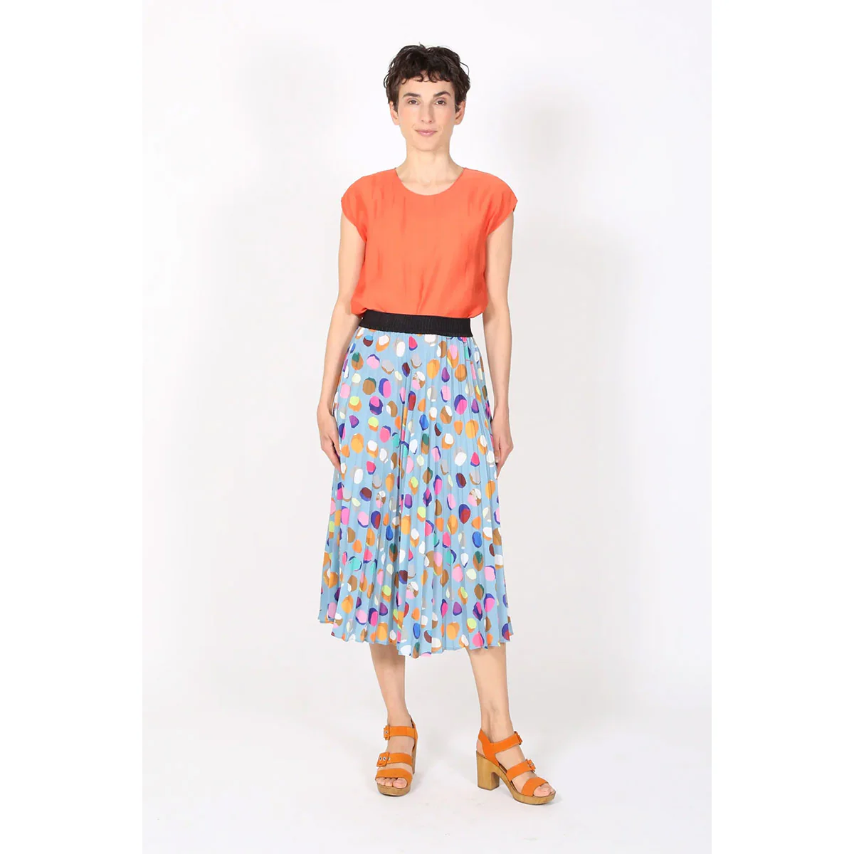 Skirt Pleated Confetti Blue - Olga de Polga - Image 2