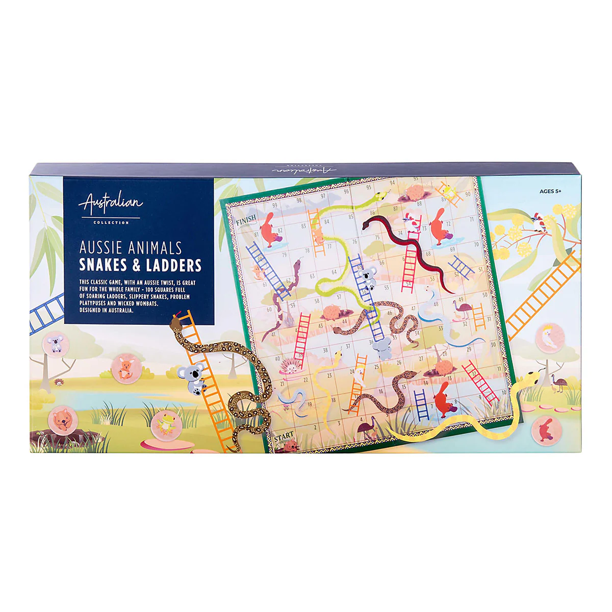 Snakes & Ladders Aussie Animals - Isalbi